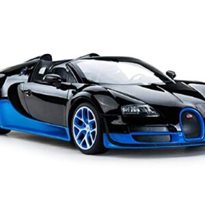 Radio Remote Control 1/14 Bugatti Veyron 16.4 Grand Sport Vitesse Licensed RC Model Car (Black/Blue)