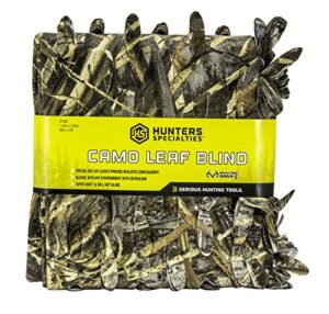 hunters specialties camo leaf blind material, realtree advantage max-5, 56" x 12'