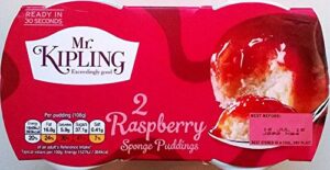 mr kipling raspberry sponge puddings 1 x 2 puddings