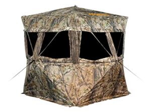 muddy hunting outdoors water resistant black backed 3-person easy set up vs360 ground blind - epic camo