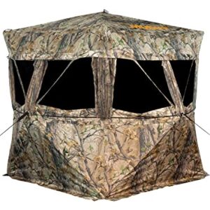 Muddy Hunting Outdoors Water Resistant Black Backed 3-Person Easy Set Up VS360 Ground Blind - Epic Camo