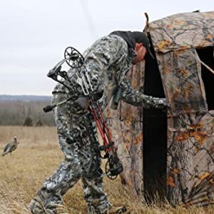 Muddy Hunting Outdoors Water Resistant Black Backed 3-Person Easy Set Up VS360 Ground Blind - Epic Camo