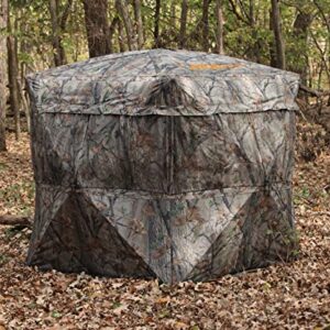 Muddy Hunting Outdoors Water Resistant Black Backed 3-Person Easy Set Up VS360 Ground Blind - Epic Camo