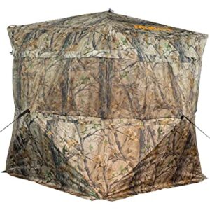 Muddy Hunting Outdoors Water Resistant Black Backed 3-Person Easy Set Up VS360 Ground Blind - Epic Camo