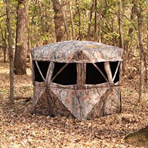 Muddy Hunting Outdoors Water Resistant Black Backed 3-Person Easy Set Up VS360 Ground Blind - Epic Camo