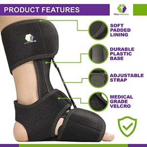 Comfort Dorsal Night Splint - Pain Relief from Plantar Fasciitis, Drop Foot, and Achilles Tendinitis - Small/Medium