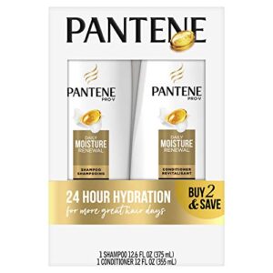 pantene daily moisture renewal duo set, 12.6 oz shampoo and 12 oz conditioner (1 each))
