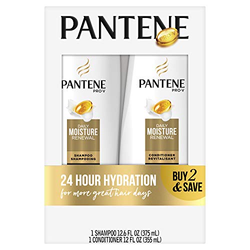 Pantene Daily Moisture Renewal Duo set, 12.6 Oz Shampoo and 12 Oz Conditioner (1 Each))