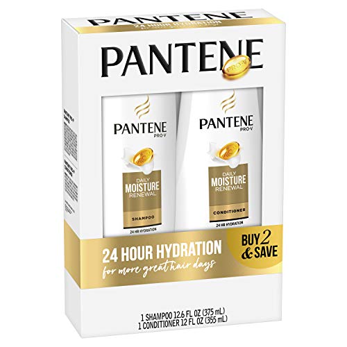 Pantene Daily Moisture Renewal Duo set, 12.6 Oz Shampoo and 12 Oz Conditioner (1 Each))