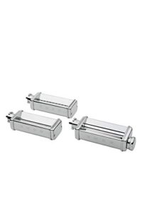 smeg smpc01 pasta roller & cutter set, silver