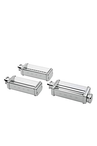 Smeg SMPC01 Pasta Roller & Cutter Set, Silver