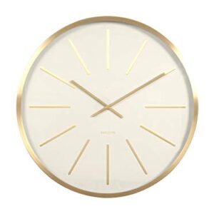 Karlsson Wall Clock Maxiemus Brass Station White