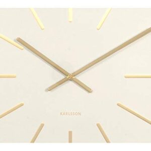 Karlsson Wall Clock Maxiemus Brass Station White