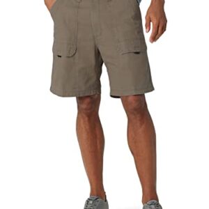 Wrangler Authentics mens Canvas Utility Hiker cargo shorts, Earth Green, 36 US