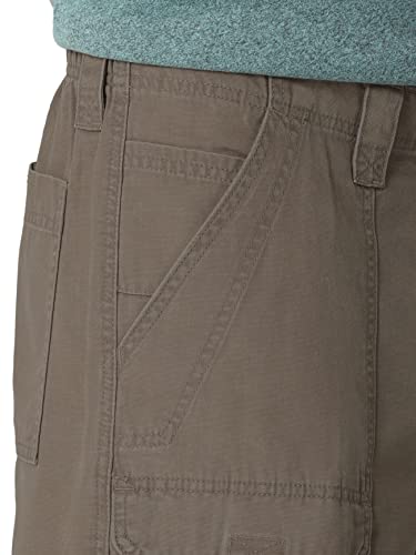 Wrangler Authentics mens Canvas Utility Hiker cargo shorts, Earth Green, 36 US