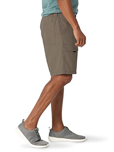 Wrangler Authentics mens Canvas Utility Hiker cargo shorts, Earth Green, 36 US