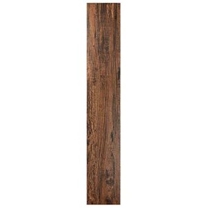 tivoli ii self adhesive vinyl floor planks, 10 pack - 6" x 36", mahogany - peel & stick, diy flooring - natural wood grain feel for kitchen, dining room & bedrooms by achim home decor