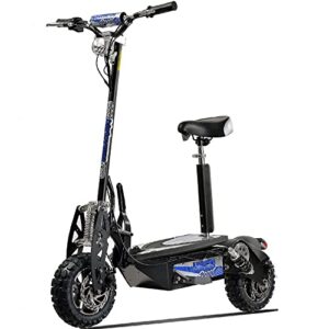 uberscoot 1600w 48v electric scooter, black, large