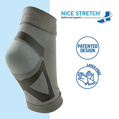 Brownmed - Nice Stretch Plantar Fasciitis Sleeve - Foot Compression Sleeve for Plantar Fasciitis & Achilles Tendonitis - Foot & Ankle Compression Brace for Arch Support - Small/Medium