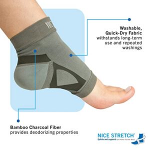 Brownmed - Nice Stretch Plantar Fasciitis Sleeve - Foot Compression Sleeve for Plantar Fasciitis & Achilles Tendonitis - Foot & Ankle Compression Brace for Arch Support - Small/Medium