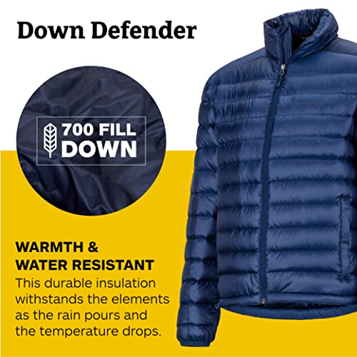 MARMOT Men's Zeus Jacket | Warm and Lightweight Jacket for Men, Ideal for Winter, Skiing, Camping, and City Style, Arctic Navy, Large