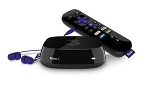 roku 3 streaming media player with voice search (renewed)