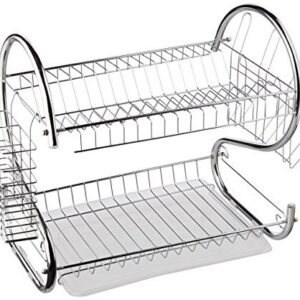Better Chef, 16-Inch, Chrome Plated, R-Shaped, Rust-Resistant, 2-Tier Dishrack