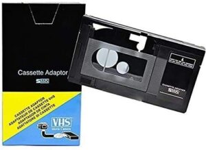 motorized vhs-c to vhs cassette adapter for jvc c-p7u cp6bku c-p6u panasonic pv-p1 rca vca115