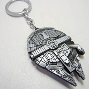 Star Wars Millennium Falcon Spaceship Alloy Keychain (Pewter)