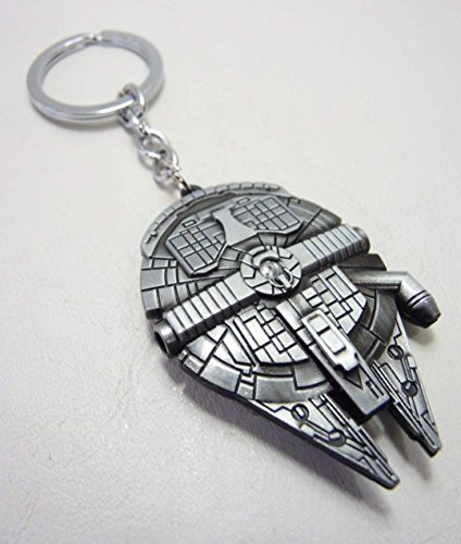 Star Wars Millennium Falcon Spaceship Alloy Keychain (Pewter)