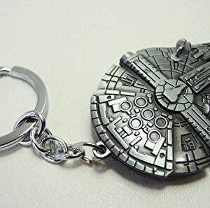 Star Wars Millennium Falcon Spaceship Alloy Keychain (Pewter)