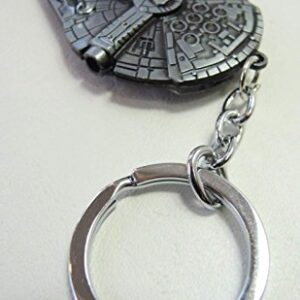 Star Wars Millennium Falcon Spaceship Alloy Keychain (Pewter)