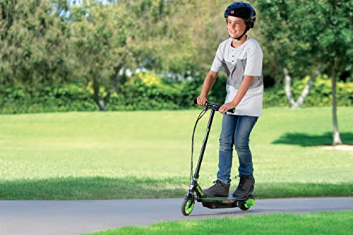 Razor Power Core E90 Electric Scooter with hub motor, push-button throttle, for kids 8+