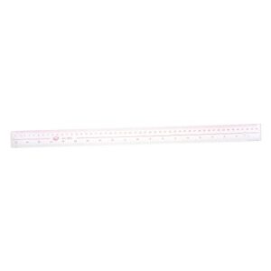 uxcell 50cm measure range inch metric plastic straight measuring ruler clear