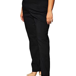 Briggs New York Womens Plus-Size Super Stretch Millennium Welt Pocket Pull-on Career Pants, Black, 20 US