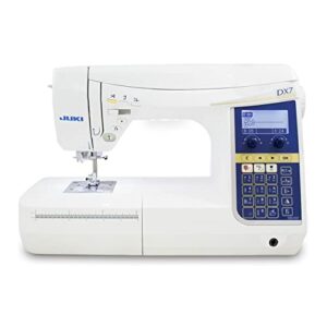 juki hzl-dx7 sewing machine with 287 stitch patterns and 4 fonts