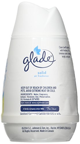 Glade Solid Air Freshener, Clean Linen Fragrance, 6-oz (Pack of 4)