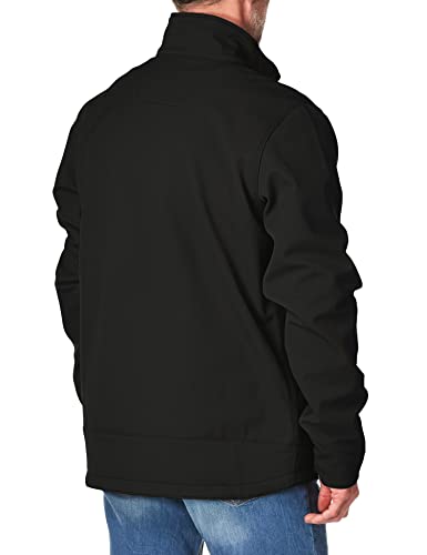 Carhartt Men's Rain Defender Relaxed Fit Heavyweight Softshell Jacket, Black, Large