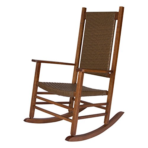 Shine Company Hampton, Outdoor Rocker, Front Porch Rocking Chair, Oak