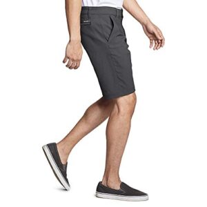 Eddie Bauer Men's Horizon Guide 10" Chino Shorts, Carbon, 34