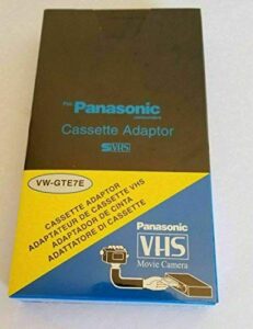motorized vhs-c to vhs cassette adapter for jvc c-p7u cp6bku c-p6u,panasonic pv-p1,rca vca115 + optic pen lens cleaner + 1 vcc micro-fiber cloth…