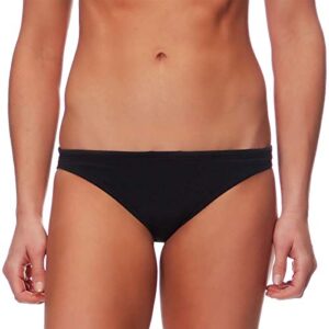 tyr women's standard durafast one classic bikini swimsuit bottom, black, medium