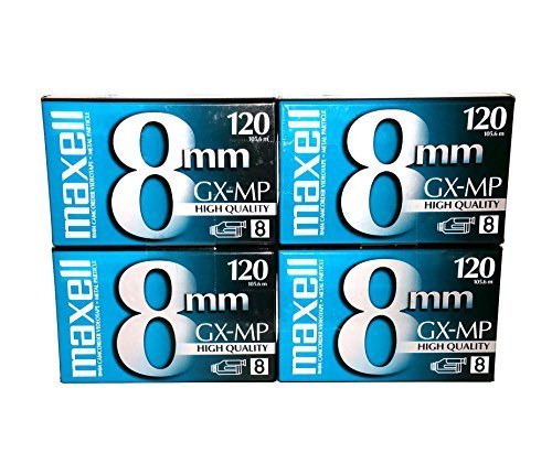 Maxell 8mm GX-MP 120 Video Camcorder tapes (4-pack)