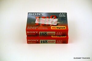 sony hi 8mm hmp metal particle video tape (120 min.) audio cassette-tape, 2-pack