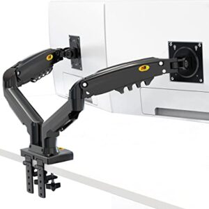 NB North Bayou Dual Monitor Desk Mount Stand Full Motion Swivel Computer Monitor Arm for Two Screens 17-27 Inch with 4.4~19.8lbs Load Capacity for Each Display F160