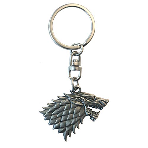 ABYstyle Game of Thrones Stark Metal Keychain Measures 4.5 x 5.5 cm Fantasy Novels Accessories Merch Gift