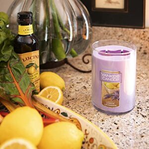 Yankee Candle Lemon Lavender Scented, Classic 22oz Large Tumbler 2-Wick Candle, Over 75 Hours of Burn Time