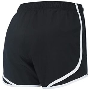 Nike Womens Tempo Running Shorts Black | Black | White XL