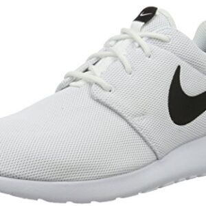 Nike Womens Roshe One Running Shoes (6 B(M) US)(White/White/Black)