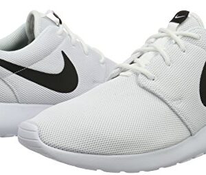 Nike Womens Roshe One Running Shoes (6 B(M) US)(White/White/Black)